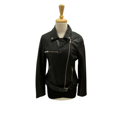 Witchery Leather Bikers Jacket.  Size 14 
