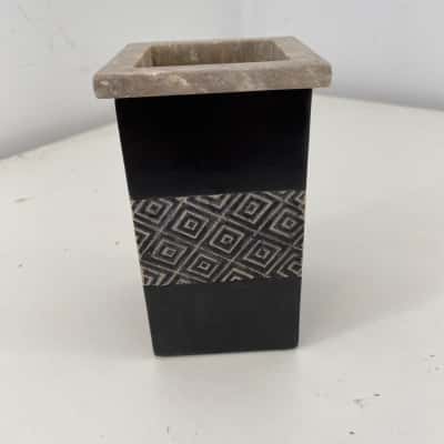Handmade In Vietnam Black Vase