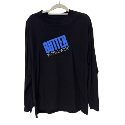 Butter Mens  Size XL Long Sleeve top Black  