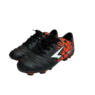 Kids SFIDA Rapid Junior Football Size 1 Shoes Black  / Orange 