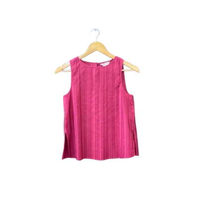 Gorman Size 8 Sleeveless Top Maroon 