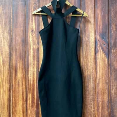 Miss Sass & Co Size XS Bodycon Dress Black  new 