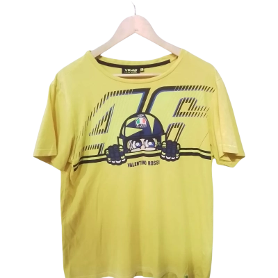  Racing Apparel Mens  Size L Short Sleeve Shirt Yellow 
