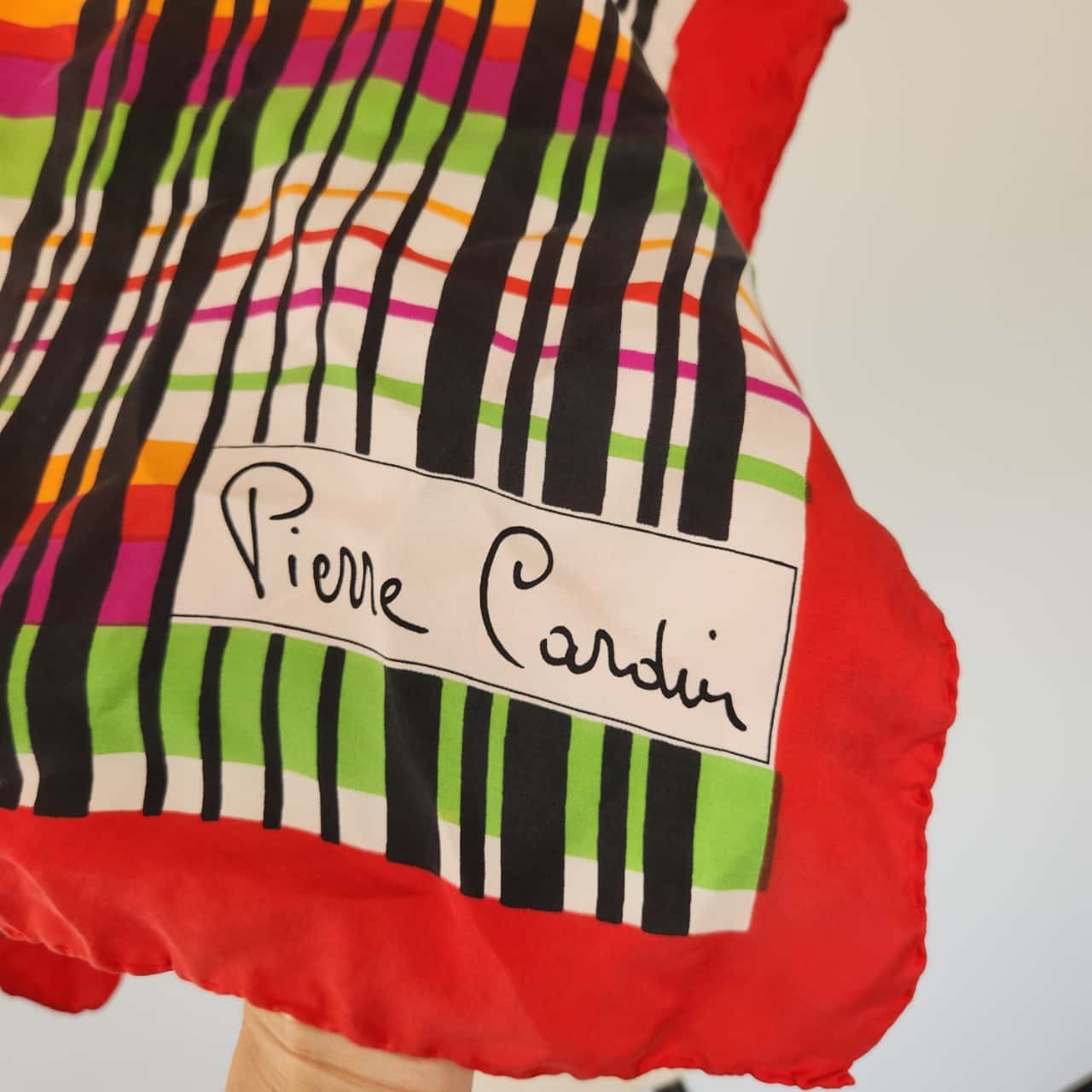 1960s Silk Dot Pierre Cardin Scarf Top main image 1