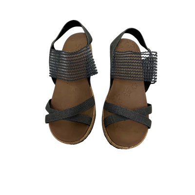 Skechers Womens  Size 37 Green / Grey Sandals