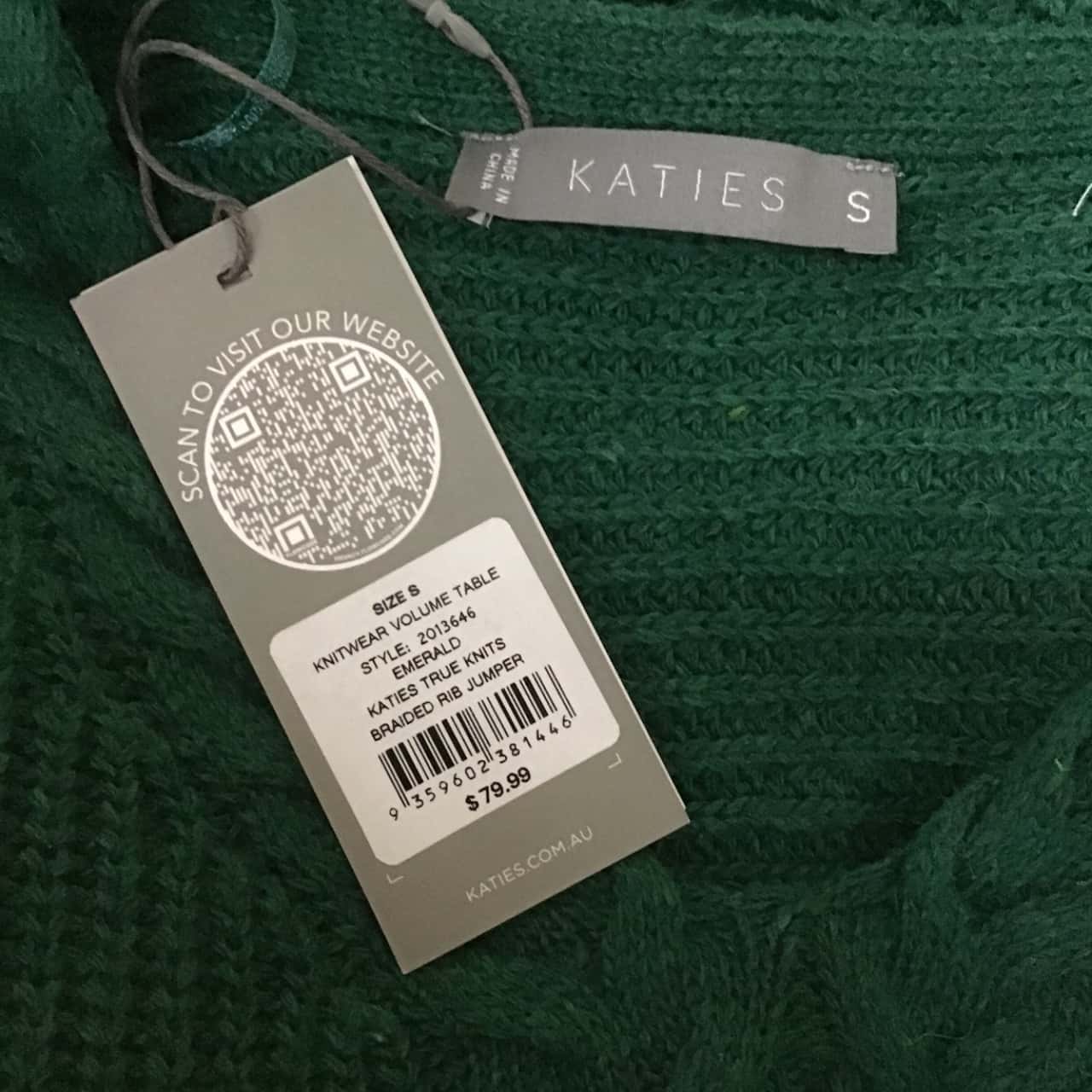 Katies, Womens, Size S, Jumpers, Green (s)