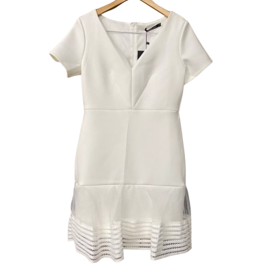 BNWT Mossman Womens Size 12 White 'Above The Cloud' Dress 