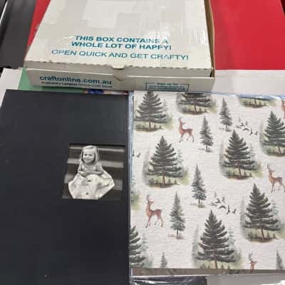 Scrapbooking bundle - paper and x2 albums 