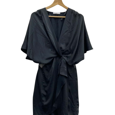 Sheike  Size 12 Midi / Short Sleeve Dress  Black  