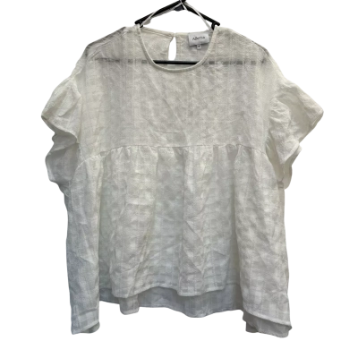 Alletta Womens Size 8 White Blouse  