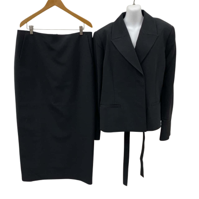 A - Emery Size 16 Black skirt suit