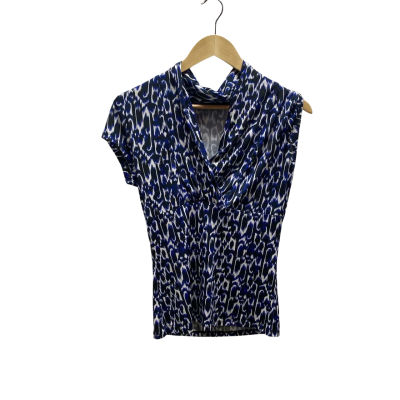 Events Womens  Size XS Blue Pattern Top