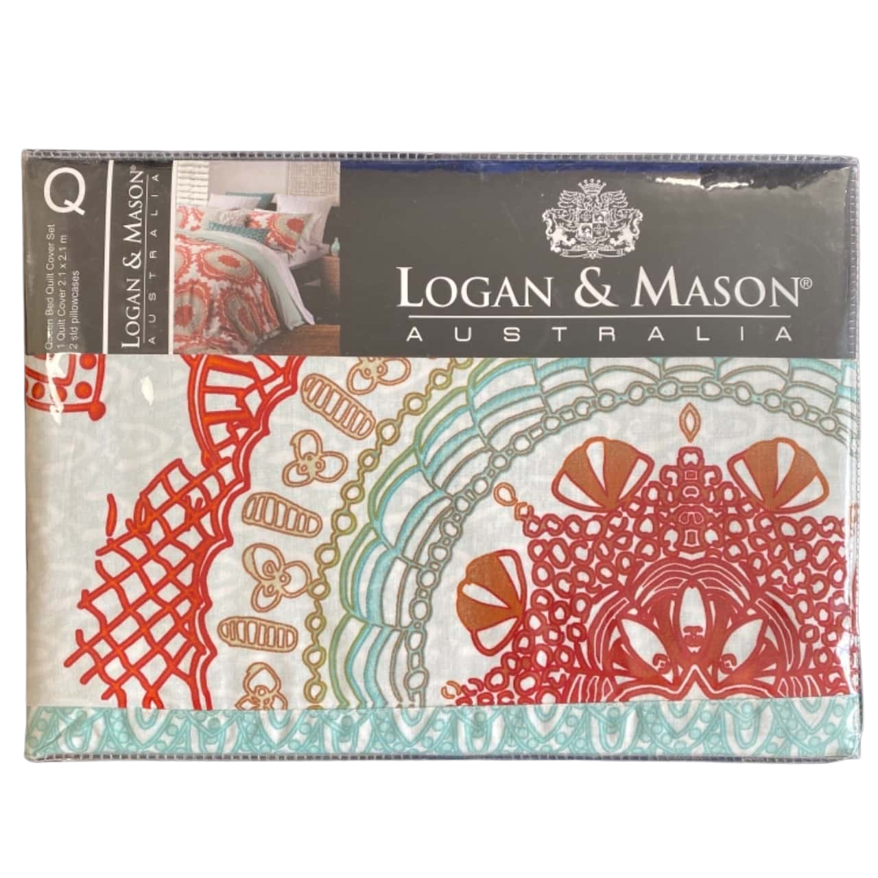 Logan & Mason Queen Bed Quilt Cover Set New In Package(s)