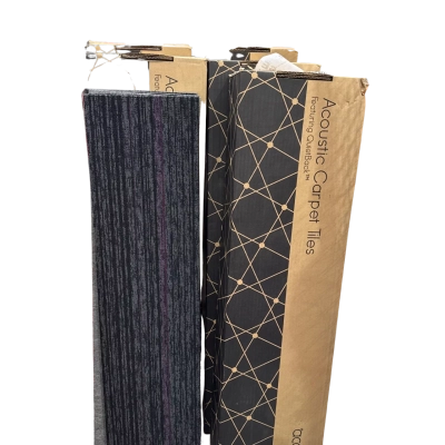Acoustic Carpet Tiles 5sqm Per Carton 108 Tiles Pick Up Only! colour is cable purple 