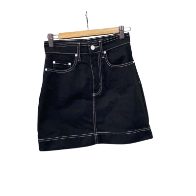 Nobody Denim Womens  Size 24 High Waist Skirt Black  