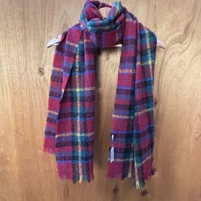 Ivys Red Tartan Scarf (New)
