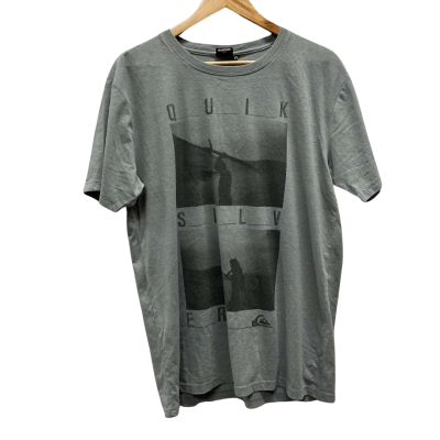 Quiksilver Mens Size XL Short Sleeve T-shirt Grey 
