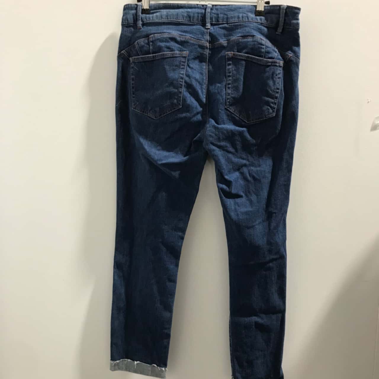 Katies Womens Size 12 Straight Jeans Navy Blue with Totoro Japanese