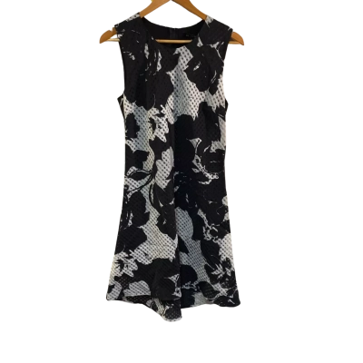 BNWT Liz Jordan Womens  Size 12 Black  / White Dress RRP $118 