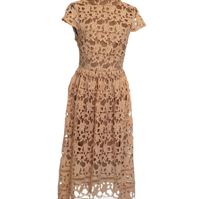 NEW with tags - “Boohoo” brand lace dress- Womens  Size 10 / 38 / 6 Peach 