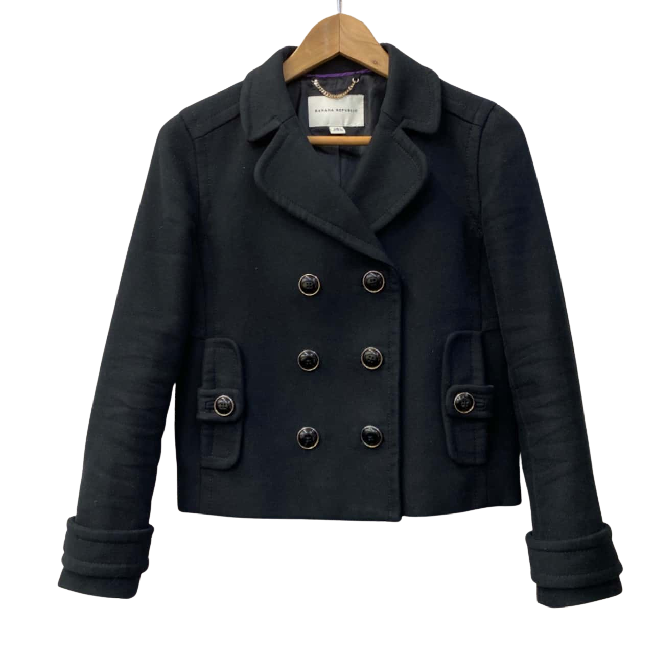 Banana Republic Petite Womens Size S Jacket Black (s)