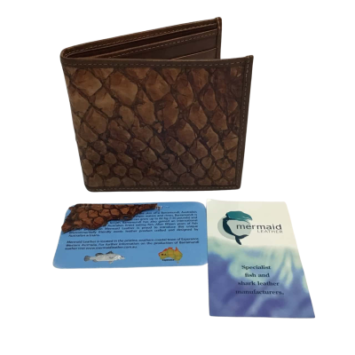  Mens Brown Barramundi Leather Wallet