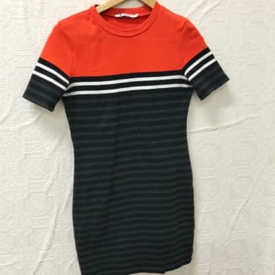 Alexander Wang Womens  Size M Multicoloured / Striped Dress VGUC 
