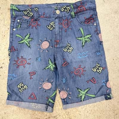 Gap Kids / Guess Kids  Size 6 / 7, 3 Pack Shorts Blue / Maroon / Multicoloured 