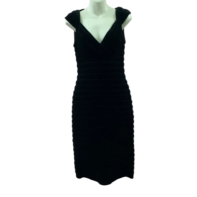 Liz Jordan Bodycon Dress Size 8 Black  