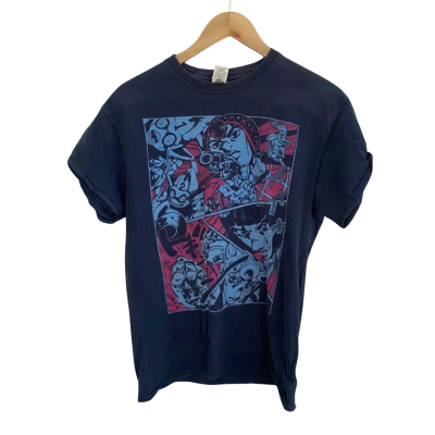 Gildan Jojo’s Bizarre Adventure  Size M T-Shirt Navy Blue 
