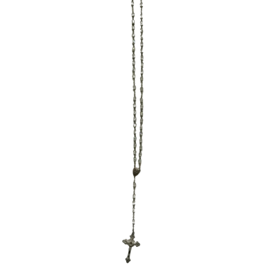  Womens Beaded Necklace / Necklace Silver / White 