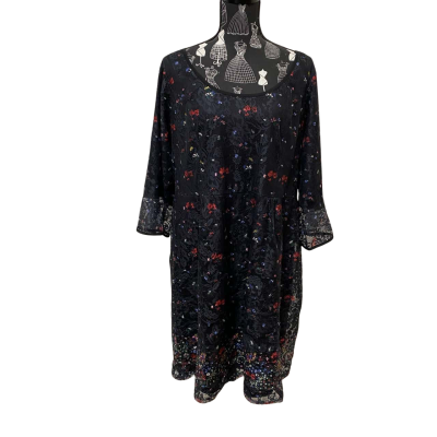 City Chic Womens  Size M Cocktail Dress Black  / Floral 