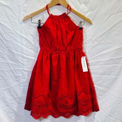 BARDOT JUNIOR Kids Size 10 Halter Dress Red 