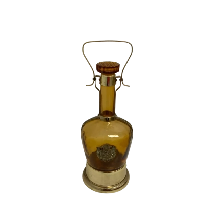 Vintage Amber Glass Musical Decanter