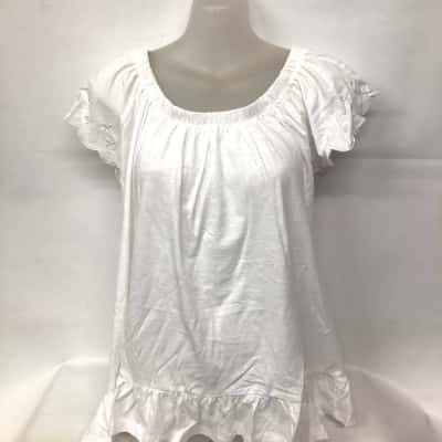 Millers Womens  Size 16 Short Sleeve Top White - NEW