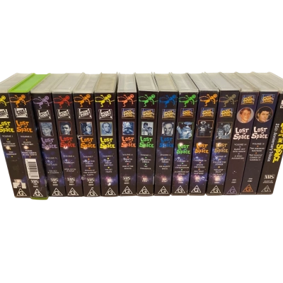 Set of 12 Sci-Fi Lost in Space VHS Tapes