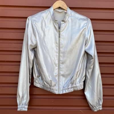 Sass & Bide Womens Size 6 Silver 'Stolen Reflection' Jacket