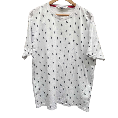 US Polo Association Cotton White T-Shirt XL. 