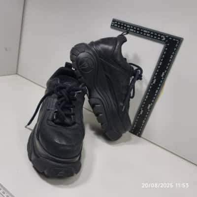 Windsor Smith Womens Size 8 Black Lupe Black Platform Sneakers PreOwned 