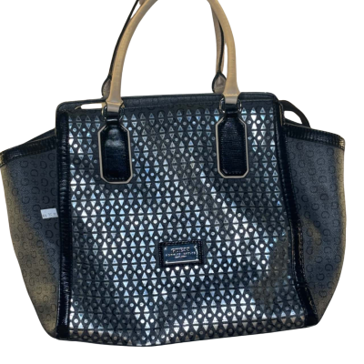 Guess Womens Handbag Black  / Cream 