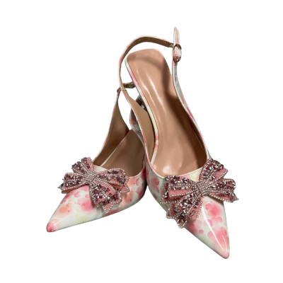  Womens  Size 41 Multicoloured / Pink  / Silver / White 