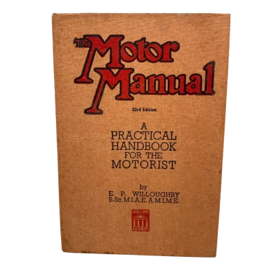 Vintage Book The Motor Manual 33rd Edition Practical Handbook For The Motorist 