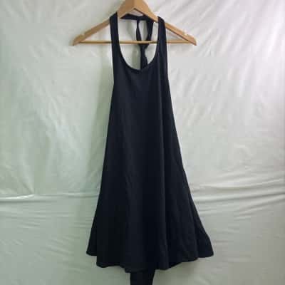 Free People Womens Size L Halter Neck Dress Black BNWT