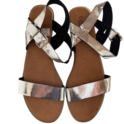 Corina Womens  Size 40 Silver Sandals New