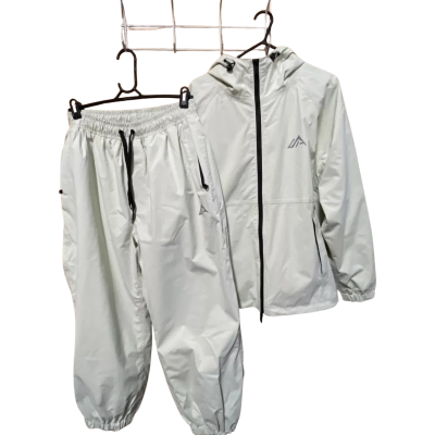 Stripe ski/snow suit jacket and pants