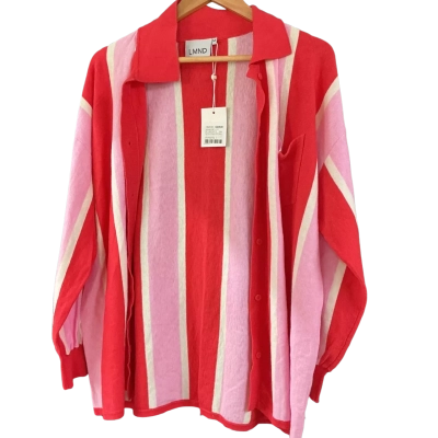 LMND Womens Button Up Top Multicoloured 