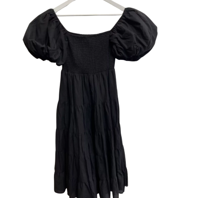 Pink Diamond Womens  Size 12 Maxi Puff Dress Black  