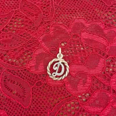 925 Letter "D" Pendant