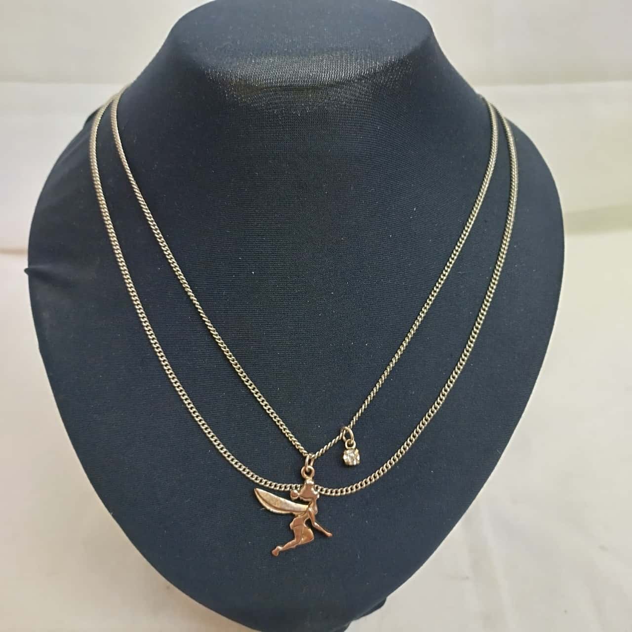 Disney Tinkerbell Womens Necklace Silver (s)