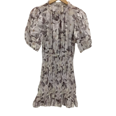 Bec & Bridge Womens  Size 6 Floral Dress Grey 